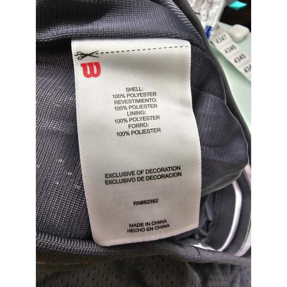 Wilson Boys Mesh Basketball Shorts Grey Polyester Athletic Size XXL